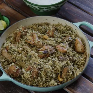 Methi Chicken Pulao (Pilaf) / www.quichentell.com