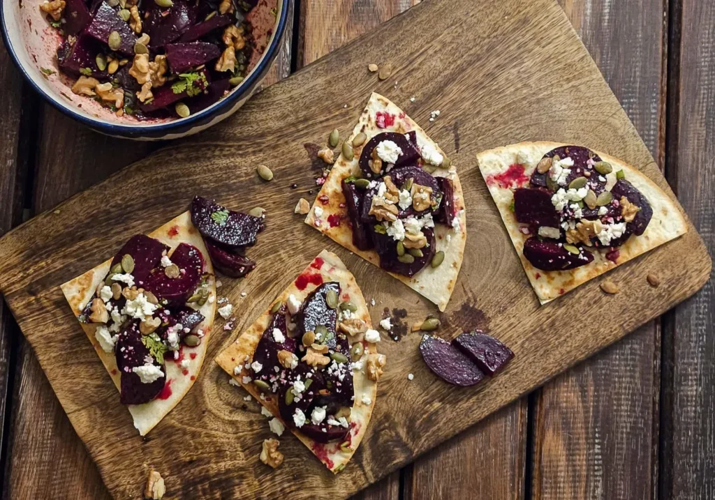 Roast Beetroot Feta Walnut Salad / www.quichentell.com