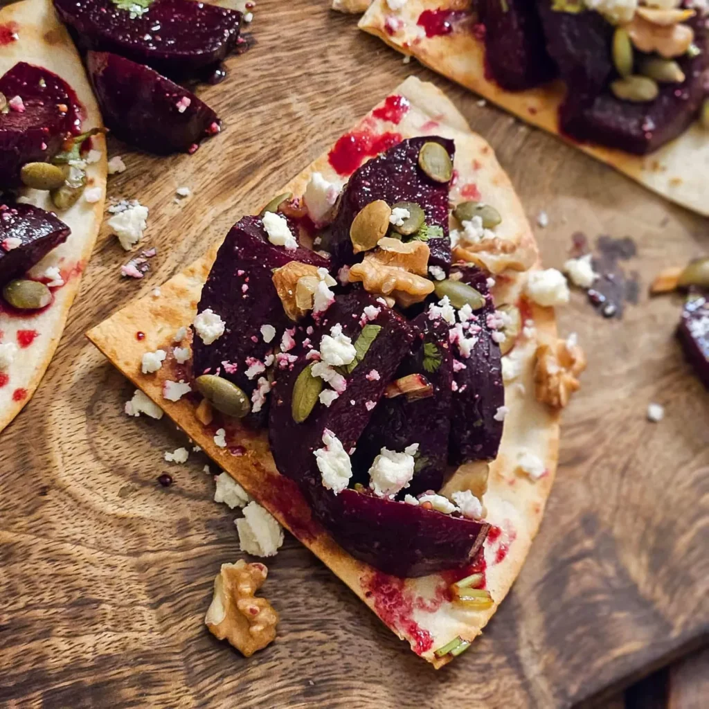 Roast Beetroot Feta Walnut Salad / www.quichentell.com