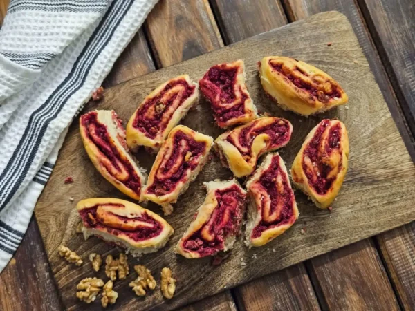 Sourdough-Beet-Ricotta-Rolls