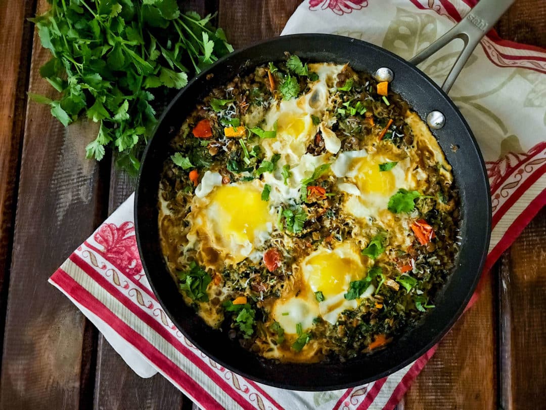 Lentil And Spinach Shakshuka / www.quichentell.com