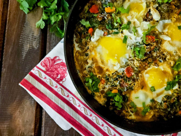 Lentil And Spinach Shakshuka / www.quichentell.com