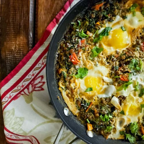 Lentil And Spinach Shakshuka / www.quichentell.com